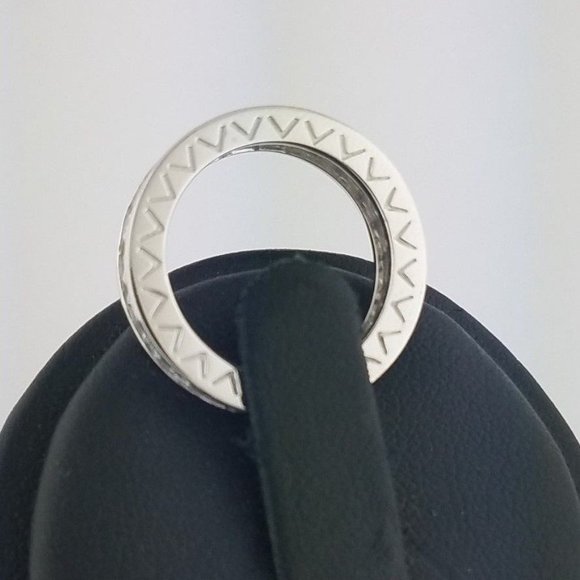 14k Solid White Gold 3.5mm ETERNITY Wedding Band - Picture 7 of 16